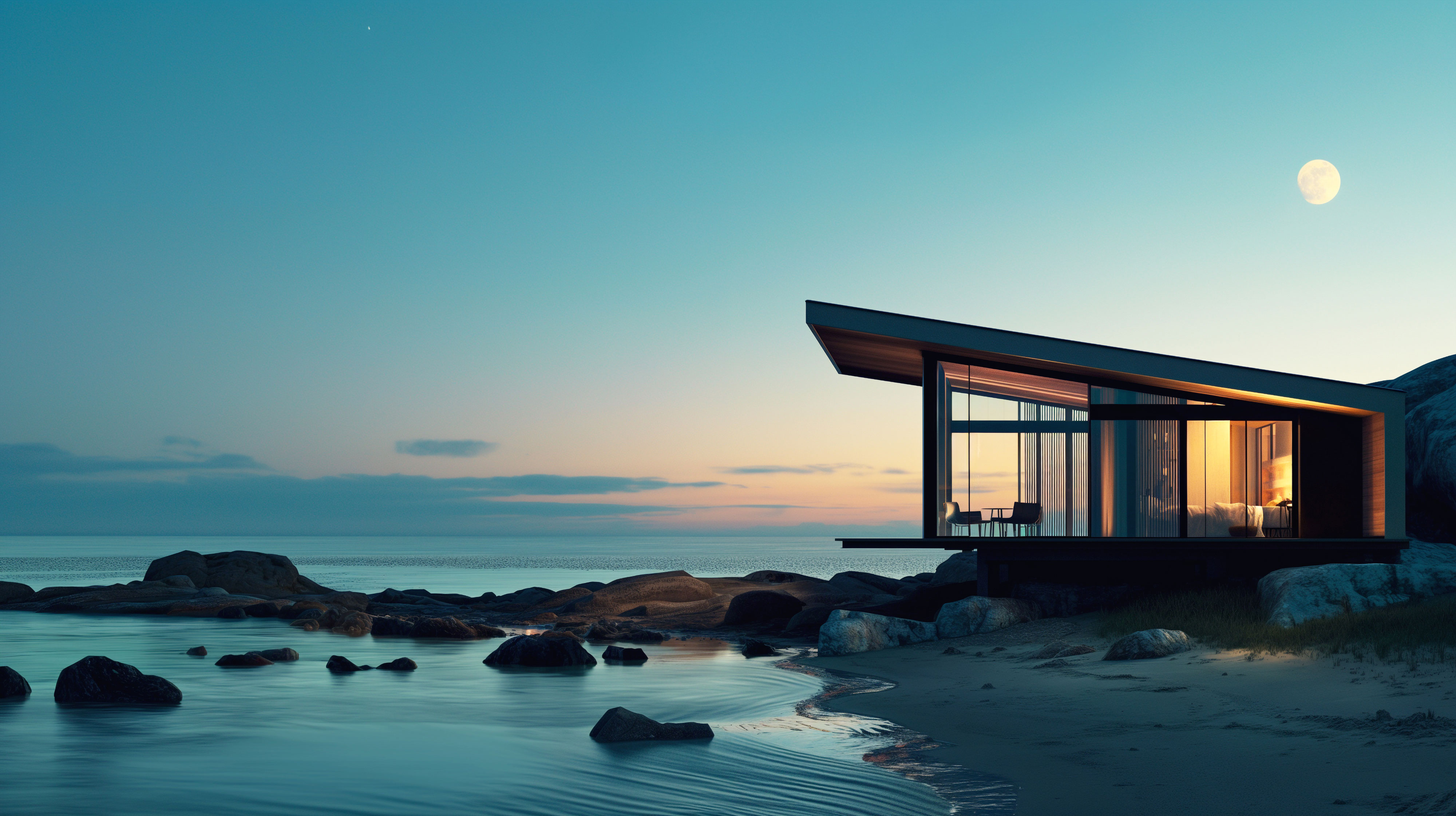 Modern vacation rental home managed by Vacay Rental Network - waterfront property with professional management